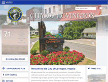 Tablet Screenshot of covington.va.us